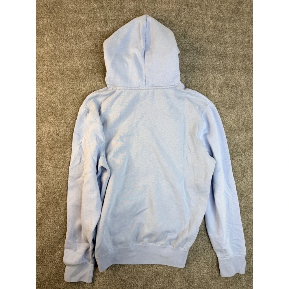 Polo Ralph Lauren Mens Size M Blue Fleece Hoodie Pullover Sweatshirt Embroidered - Picture 7 of 7